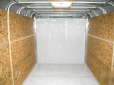 New 7X18 7 x 18 enclosed atv bike utility cargo trailer