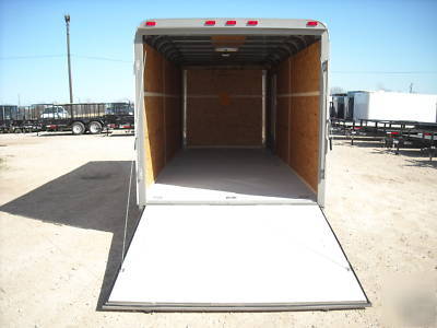 New 7X18 7 x 18 enclosed atv bike utility cargo trailer