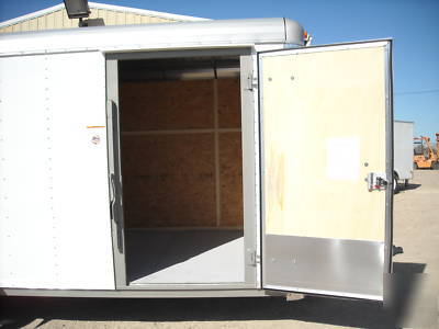 New 7X18 7 x 18 enclosed atv bike utility cargo trailer