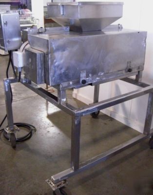 Urschel model l food dicing machine on cart