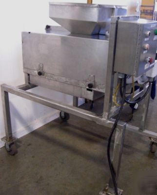 Urschel model l food dicing machine on cart