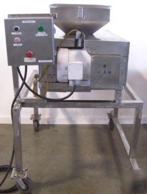 Urschel model l food dicing machine on cart