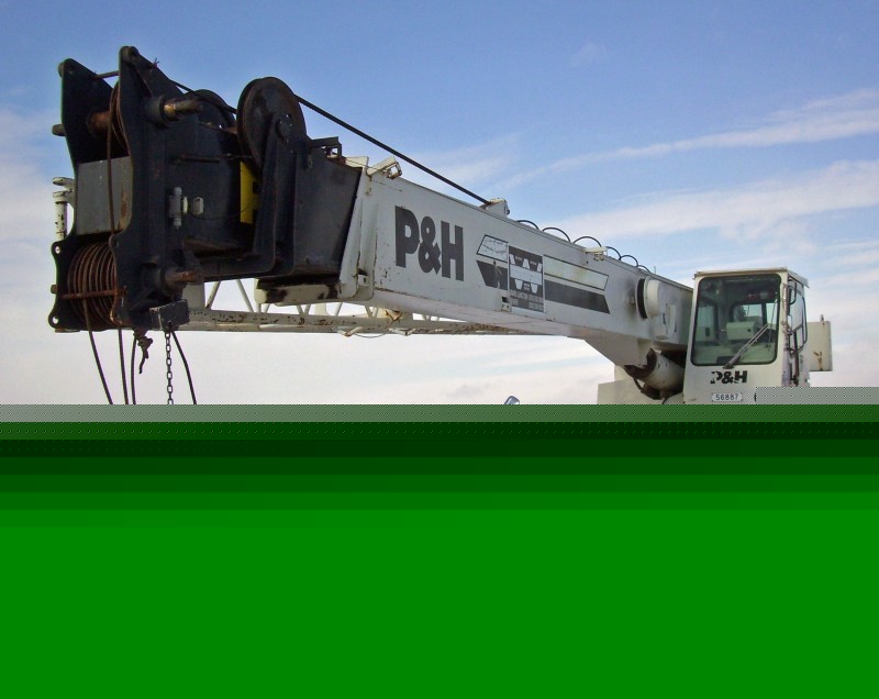 P&h crane lift cable hoist boom diesel hydraulic 4X4 97