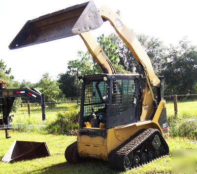 2003 caterpillar 257 skidsteer with backhoe cat 257 