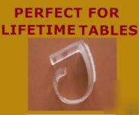 50 super velcro lifetime table skirt clips 1