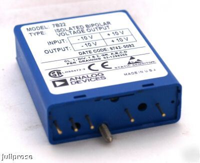 Analog devices 7B22 isolated bipolar voltage output