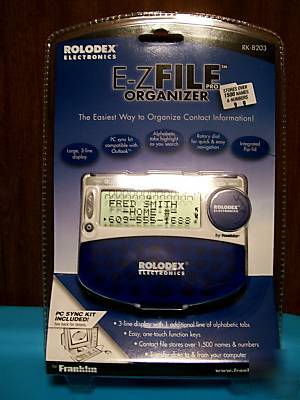 New rolodex franklin e-z file 1500 contact organizer 