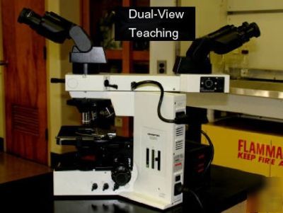 Olympus BX50 dualview microscope - w/ warranty 