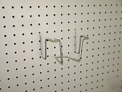 Peg board hooks. container holder