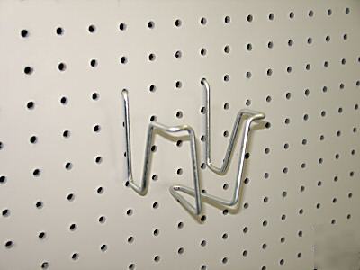 Peg board hooks. container holder