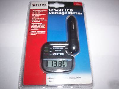 Vector 12-24 volt digital voltage meter battery tester 