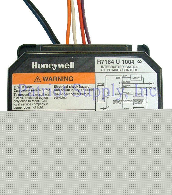 Honeywell R7184U1004 oil primary control 15 second
