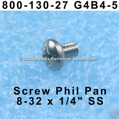 25PC screws 8-32 x 1/4