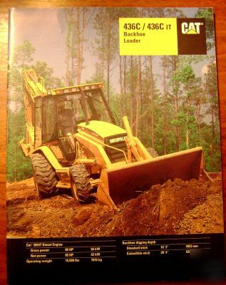 Caterpillar 436C & 436C it backhoe sales brochure cat