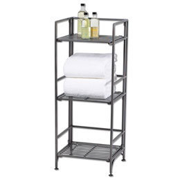 Container store 3-shelf iron folding bookcase
