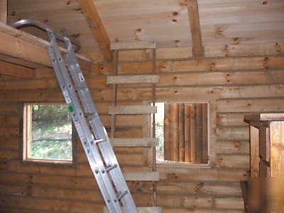 Mill direct pine logs-cabin home 12 x 16 spring special