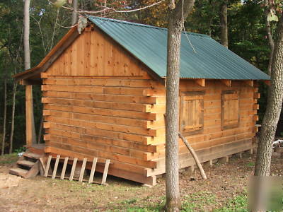 Mill direct pine logs-cabin home 12 x 16 spring special