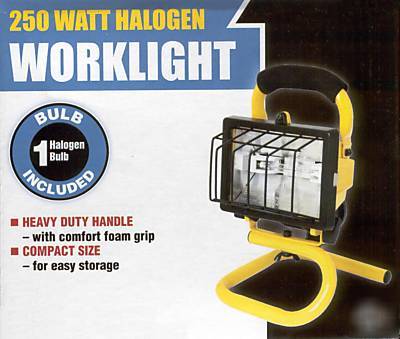 250 watt portable halogen worklight light bulb included