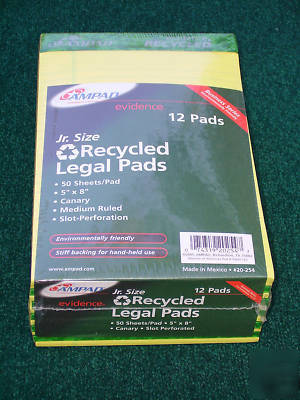 Ampad evidence 5 x 8 jr. legal pads 12 pk $29.76 retail
