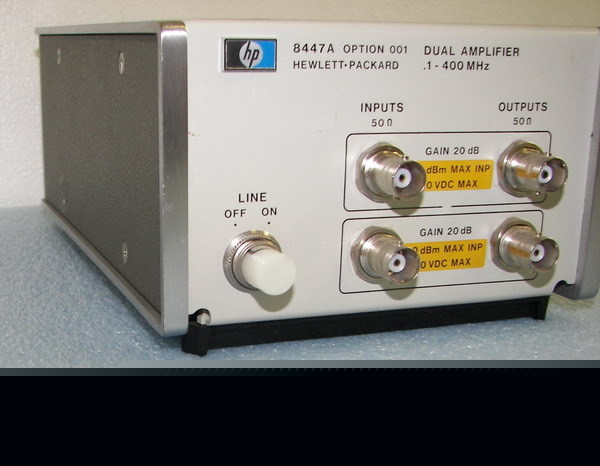 Hp 8447A dual amplifier 0.1-400 mhz power supply hewlet