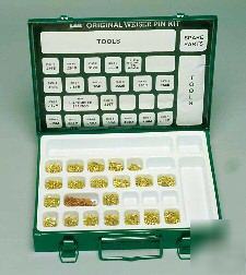 Weiser pro locksmith pin kit for re-keying (metal)