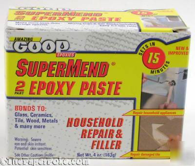 Goop supermend 2 part epoxy paste 4OZ free shipping