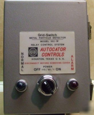 Metal particle detector grid switch metal wear detector