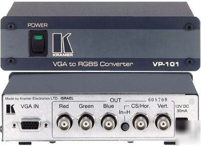 Kramer electronics vp-101 vga svga to bnc converter