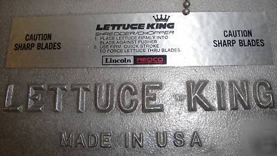 Lettuce king lettuce cutter, 1