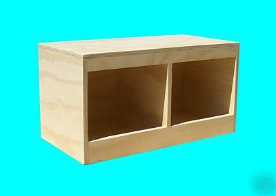 New chicken nest box 2 hole side by side for bantams 