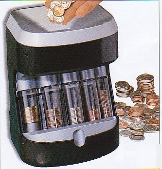 Ultra coin sorter motorized money bank magnif 4875