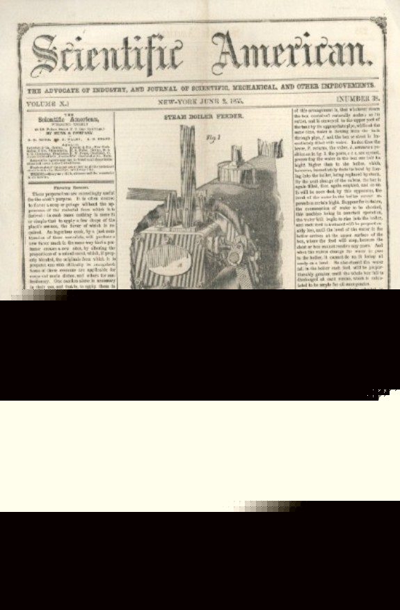 1855 b. j. bee steam boiler feeder patent
