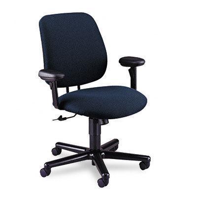 24HR task swivel/tilt chair w/adjustable arms blue olef