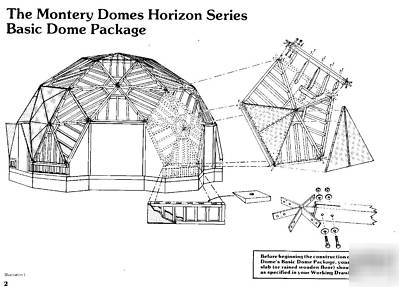 40' dia. mid-profile horizon dome kit by monterey domes