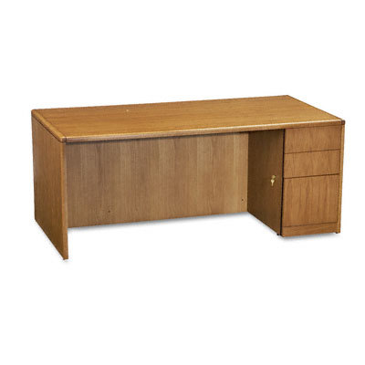 92000 series desk w/full-height right pedestal med ok