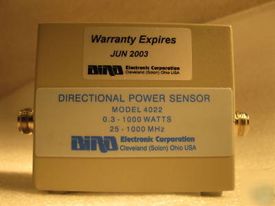 Bird directional power sensor 0.3-1000 watts 1000 mhz