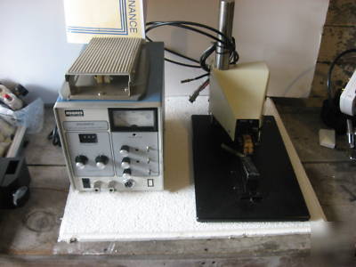 Hughes micro weld head model vta-96 micro weld-station