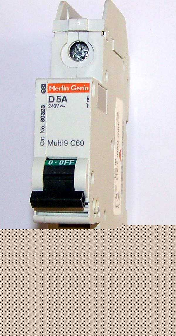 New square d C60 merlin gerin circuit breaker 5A 1 pole