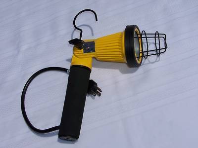 Yellow utility trouble drop spot work light # hl-1000