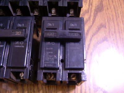 19 challenger type c 15-100 amp circuit breaker lot 