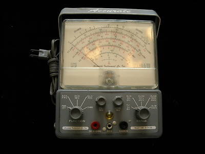 Accurate instrument co. analog volt ohm meter excellent