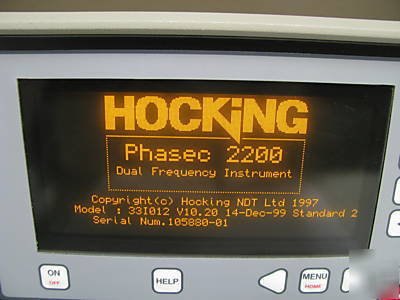 Hocking phasec 2200 universal eddy current instrument