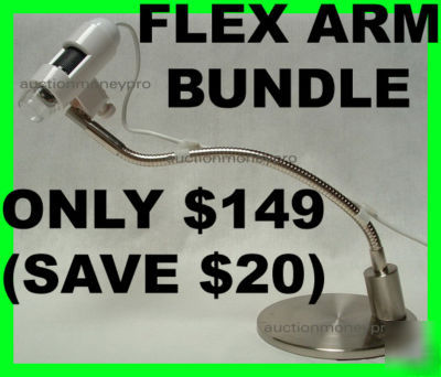 New 200X usb digital metalwork pc microscope & flex arm