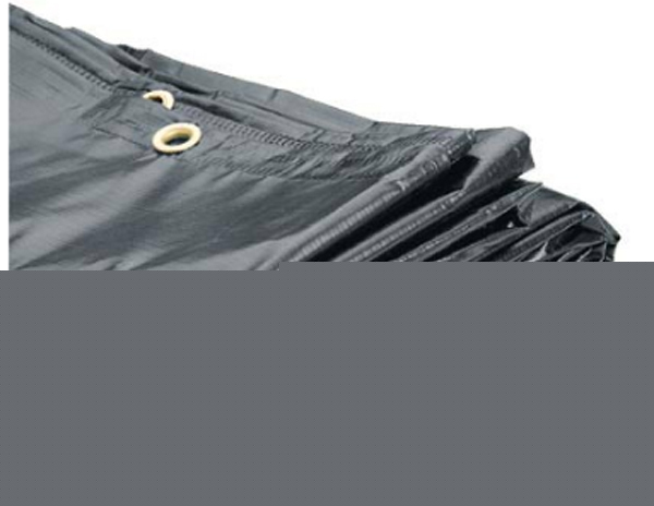Charcoal gray waterproof pvc tarp 12' x 20' cover bilt
