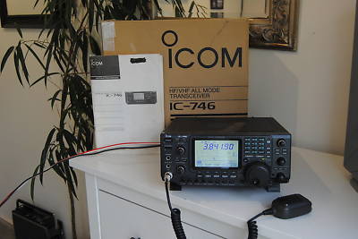 Icom ic-746 hf vhf 2 meter all mode transceiver nice 