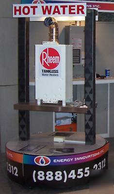Trade show & exhibition booth rotating display