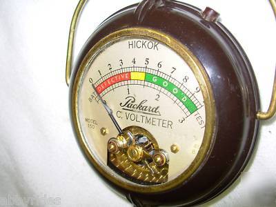Vintage hickok packard model 150 dc voltmeter 