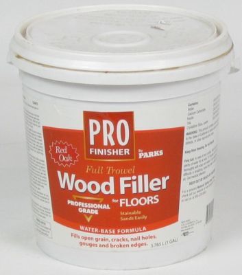 Parks red oak full trowel wood filler for floors 1 gal.