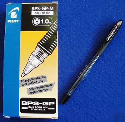 1 x pilot bps gp pen medium ballpen ballpoint black