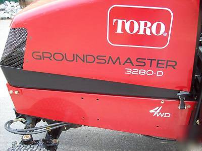 2006 toro groundsmaster 3280D 4X4 diesel lawn mower 